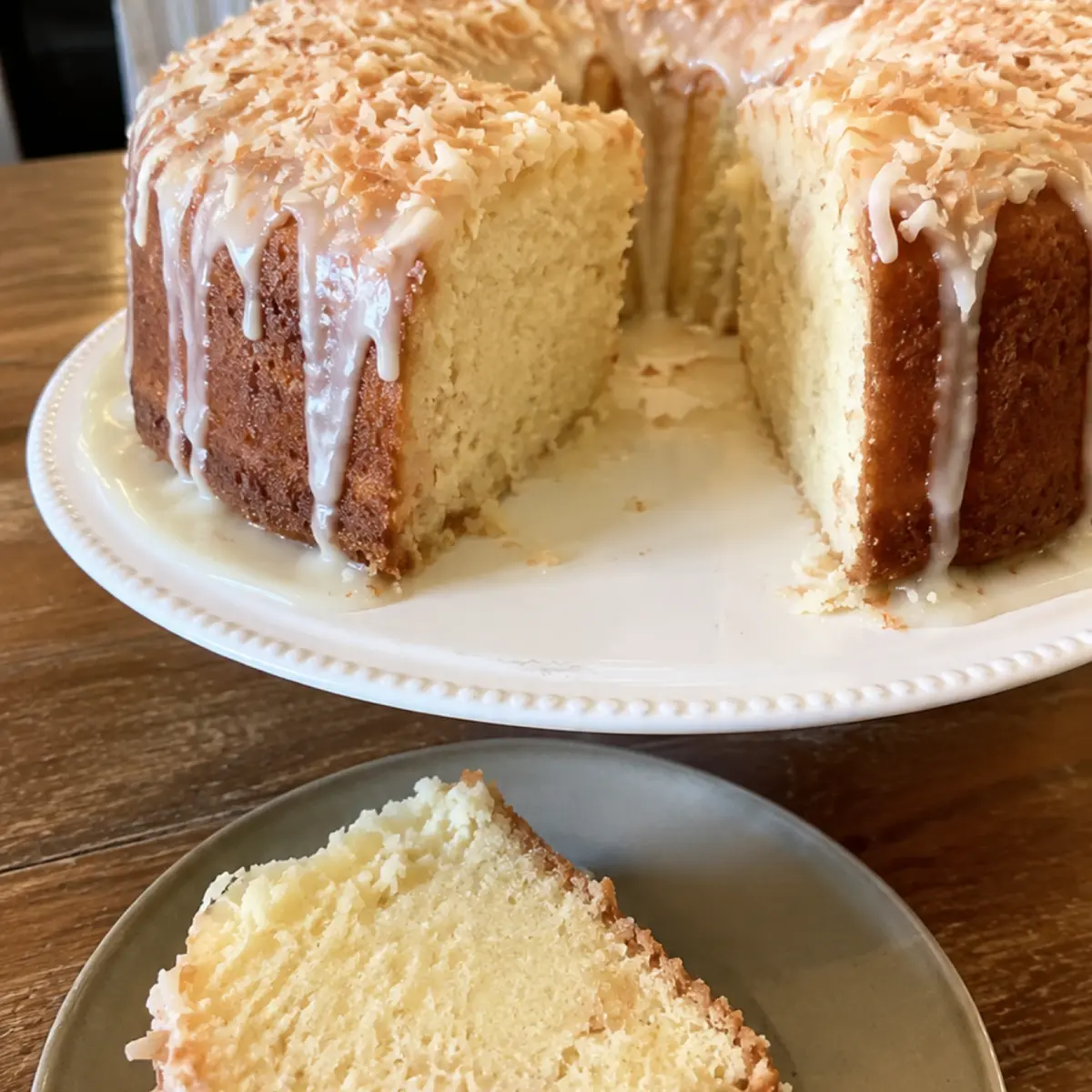 PIÑA COLADA POUND CAKE