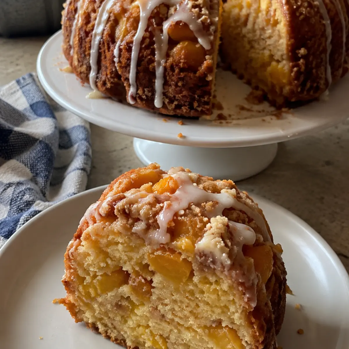Peach Cobbler Pound Cake