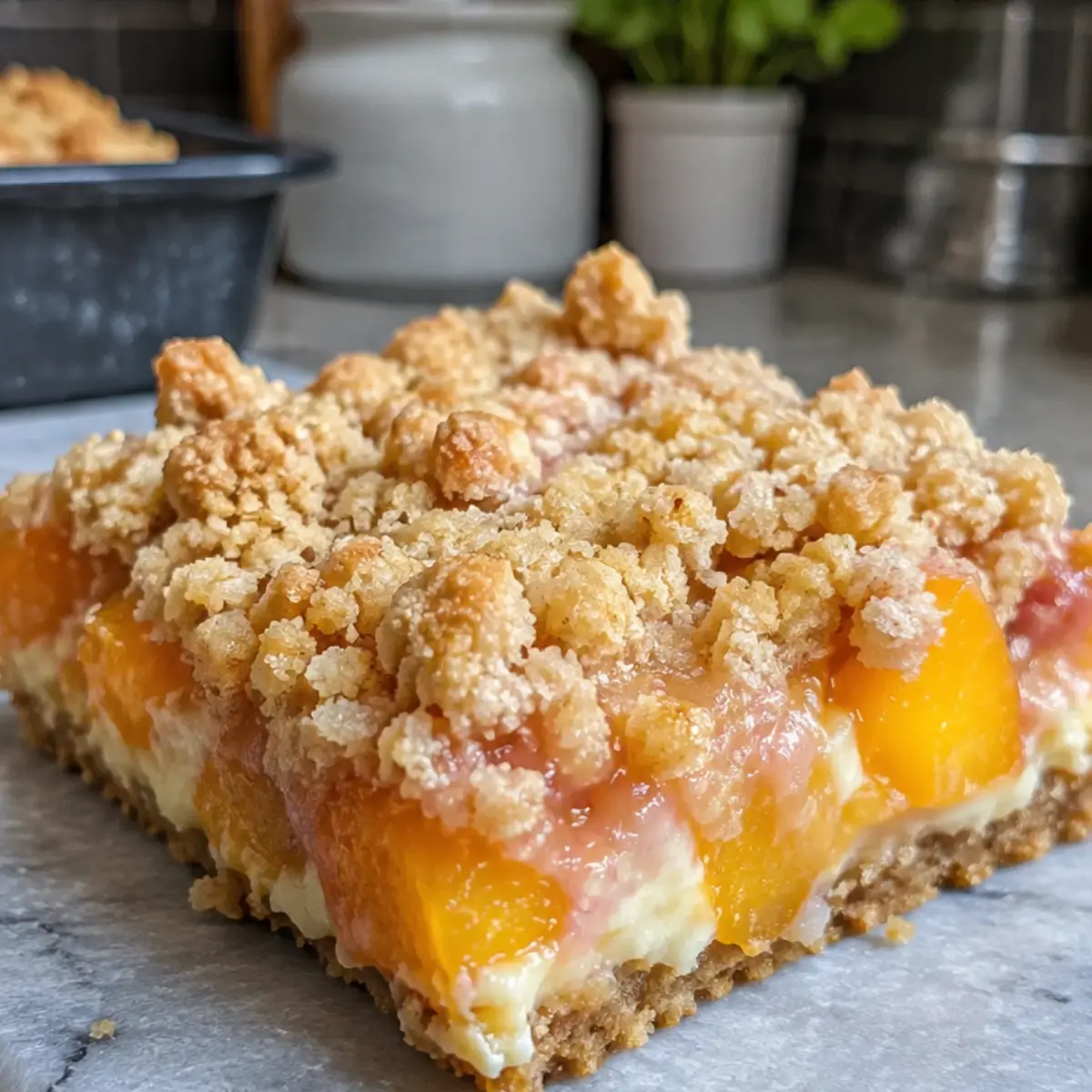 Peaches and Cream Bars