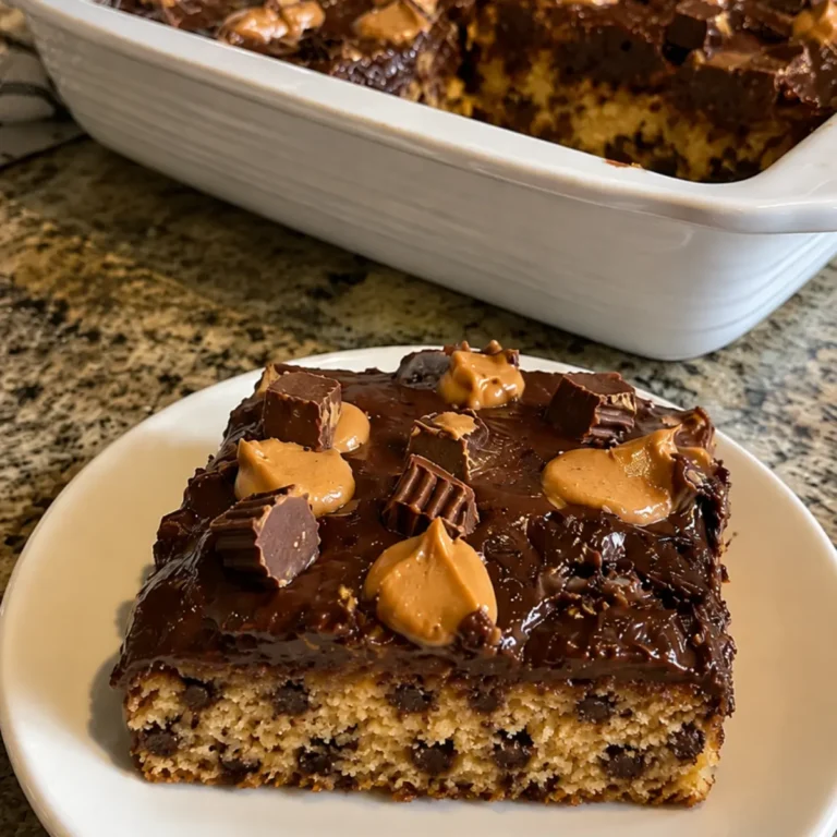 Peanut Butter Cup Dump Cake