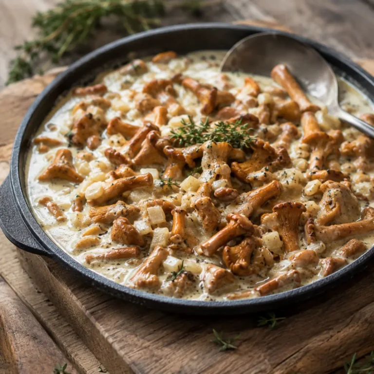 Pfifferlingpfanne mit feiner Rahmsauce