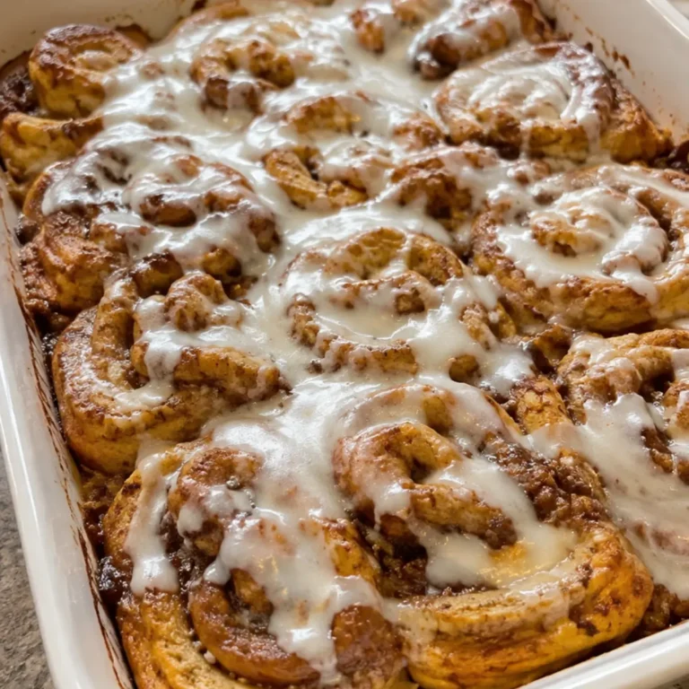 Pumpkin Cinnamon Roll Bake