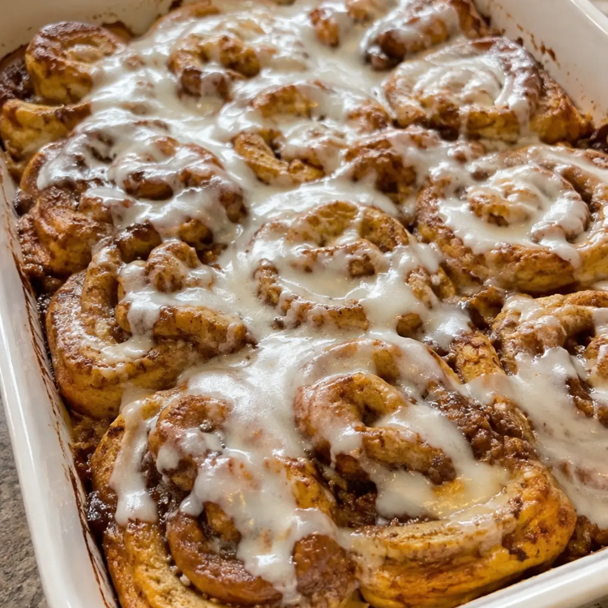 Pumpkin Cinnamon Roll Bake
