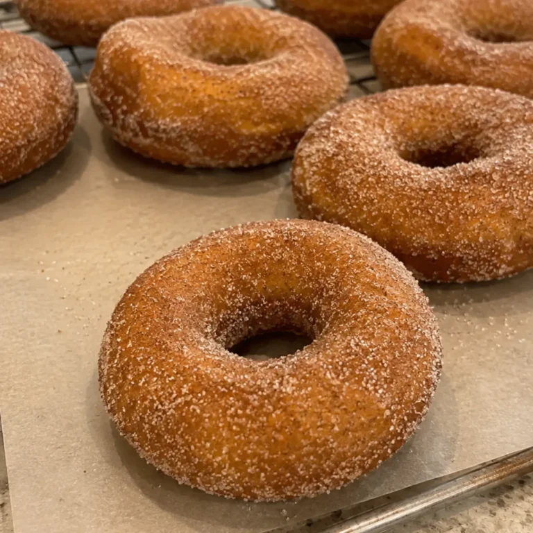 Pumpkin Cinnamon Sugar Donuts
