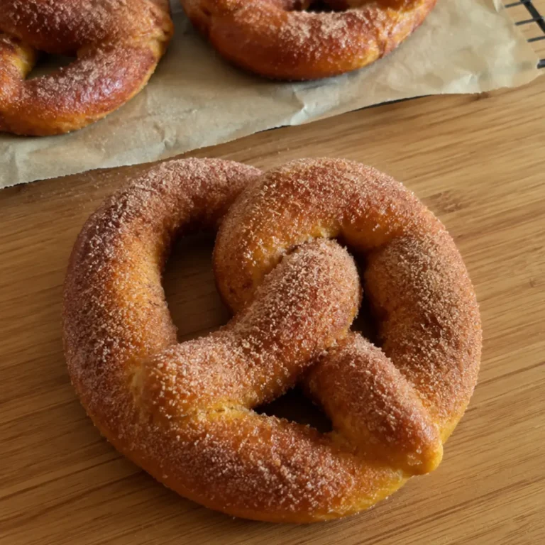 Pumpkin Cinnamon Sugar Soft Pretzels
