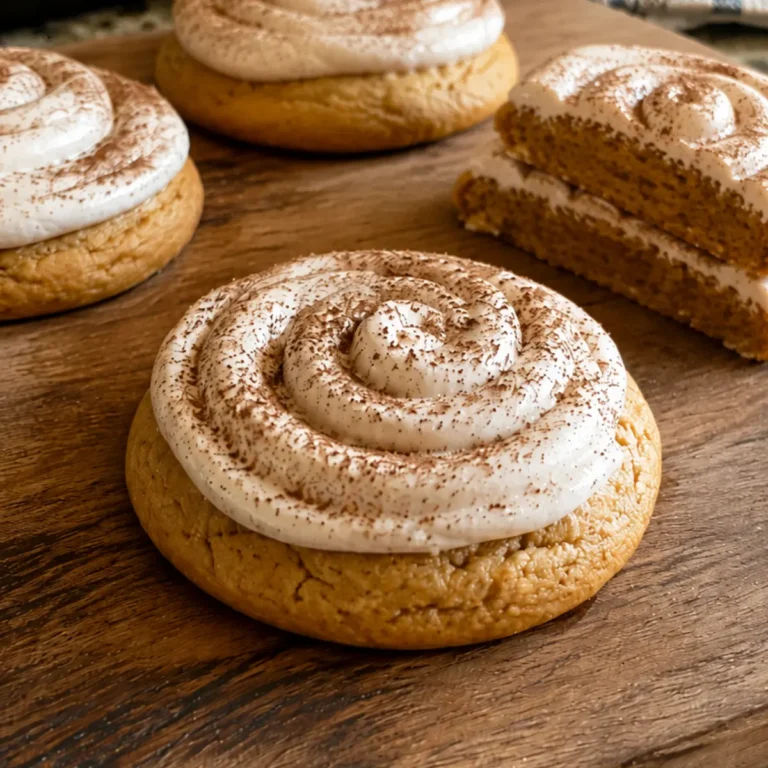 Pumpkin Cookies with Cinnamon Frosting