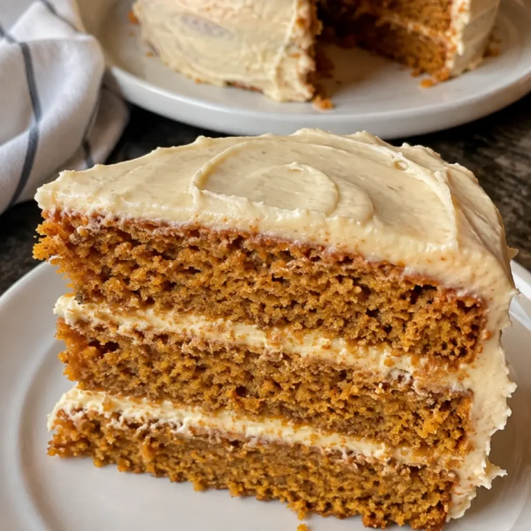 Pumpkin Spice Cake with Brown Butter Frosting