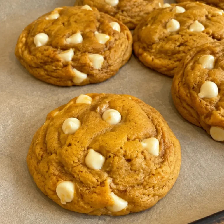 Pumpkin White Chocolate Chip Cookies