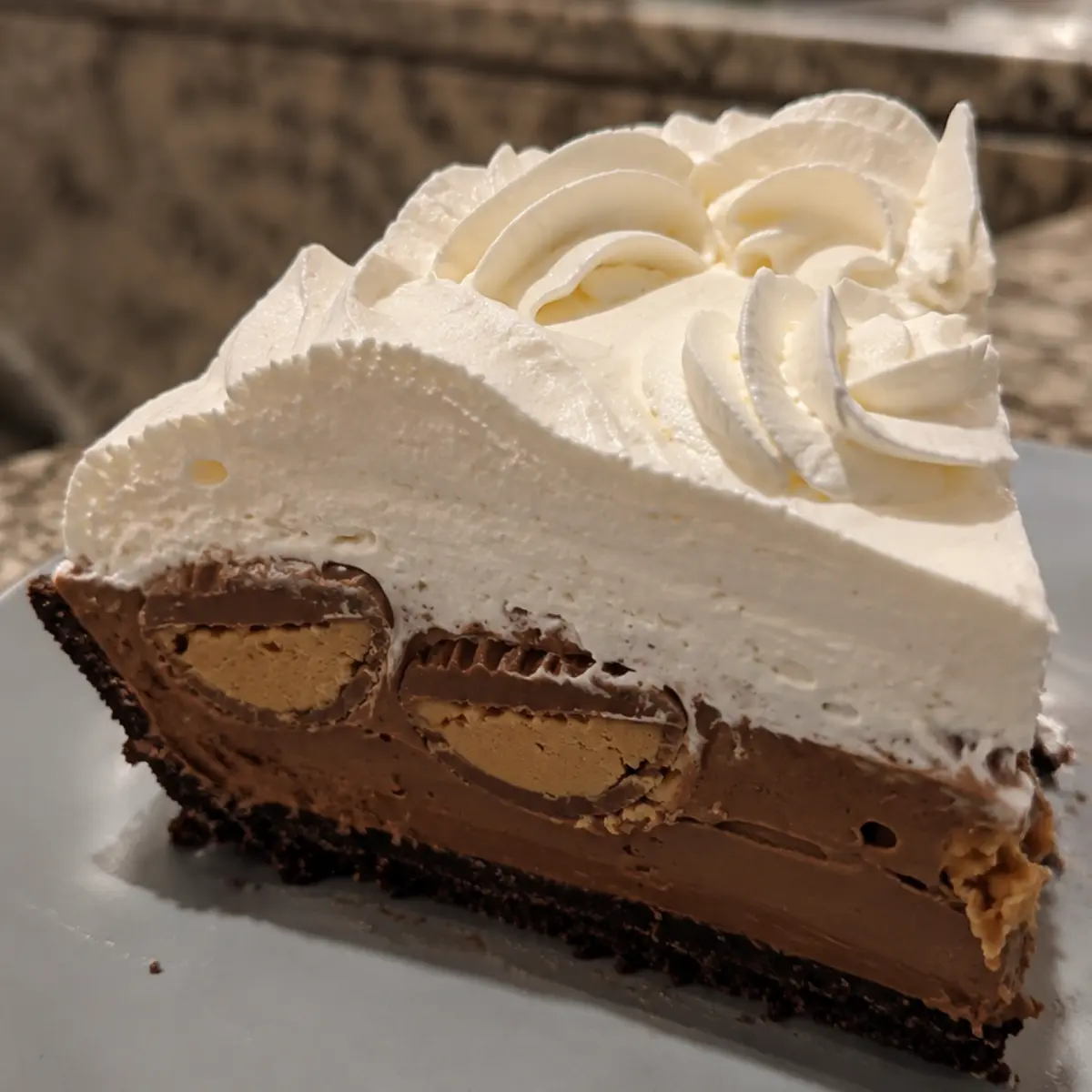 Reeses Peanut Butter Chocolate Cream Pie