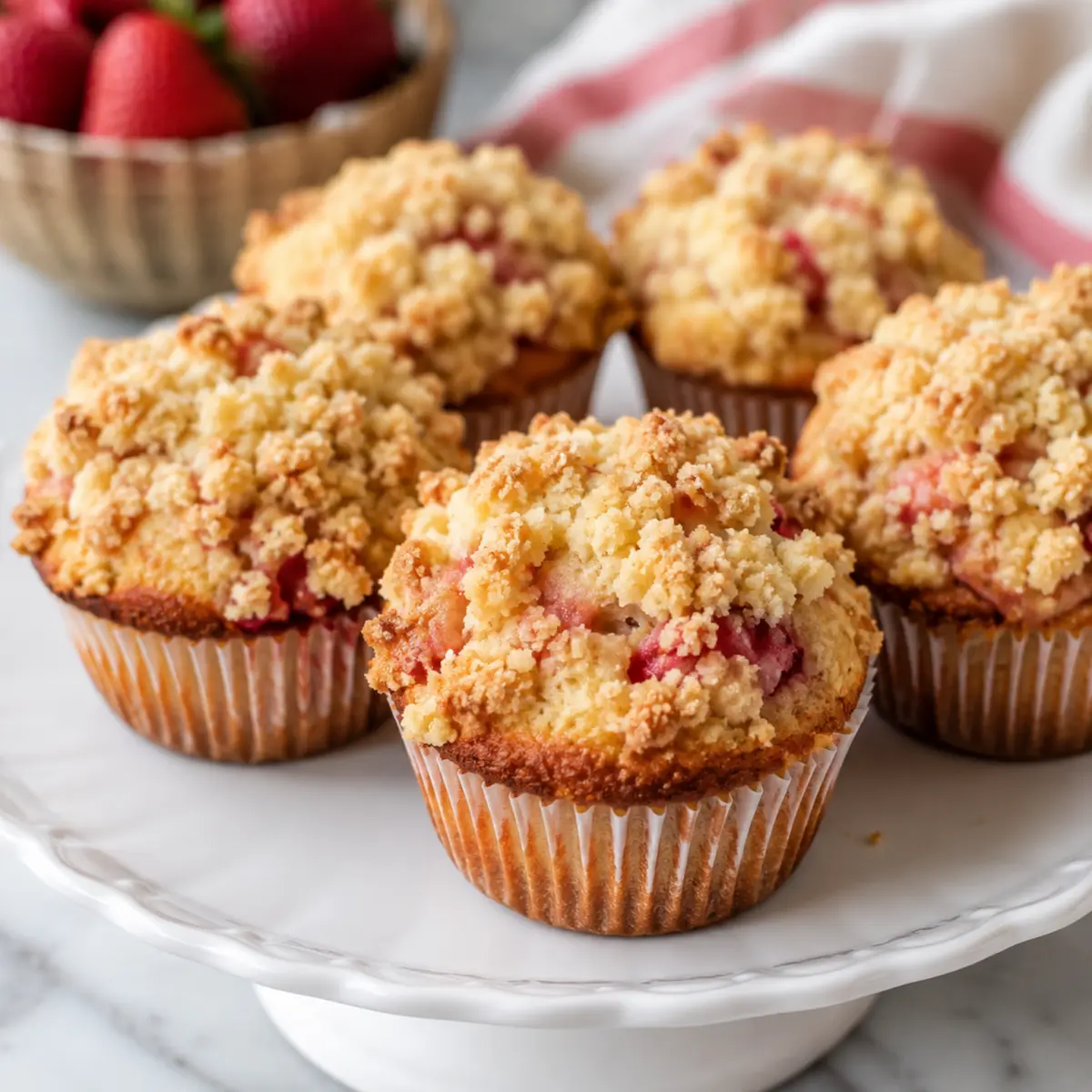 Rhabarber Crumble Muffins