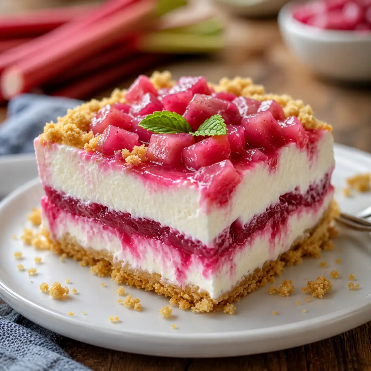 Rhabarber Icebox Dessert