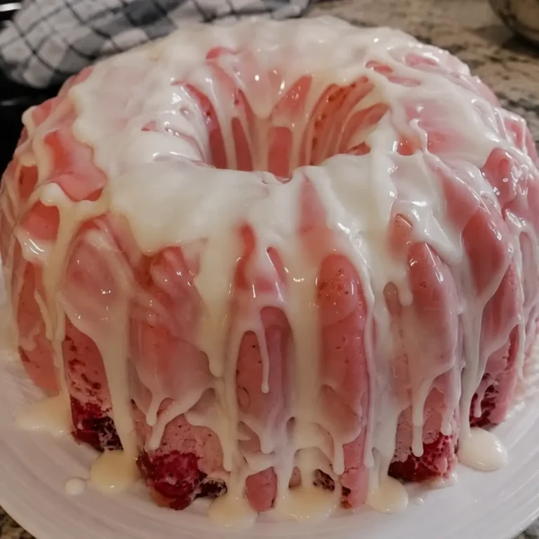 Strawberry Cream Cheese Bundt Cake