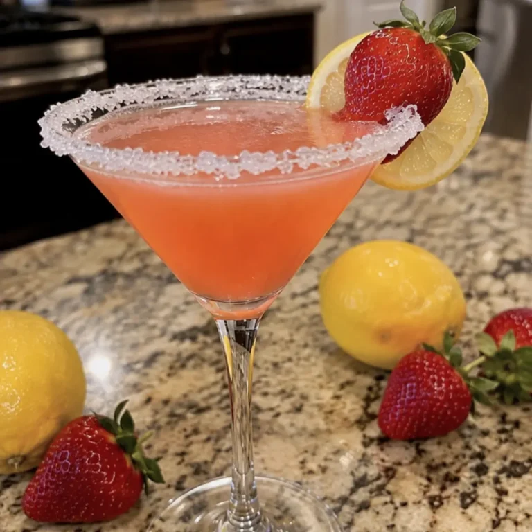 Strawberry Lemon Drop Martini