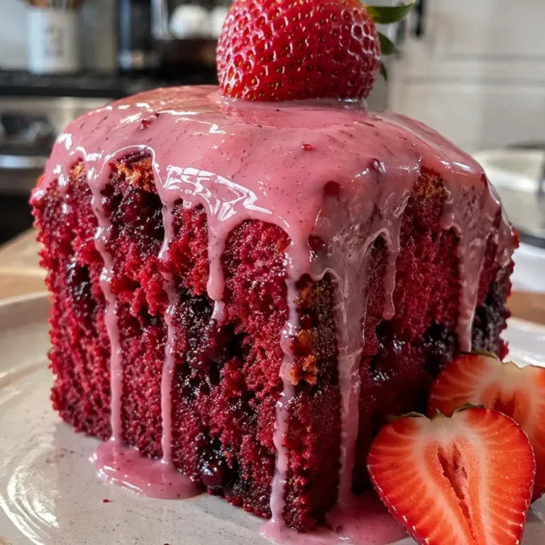 Strawberry Red Velvet Pound Cake