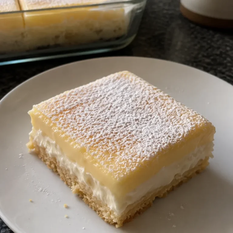 Vanilla Custard Cream Squares