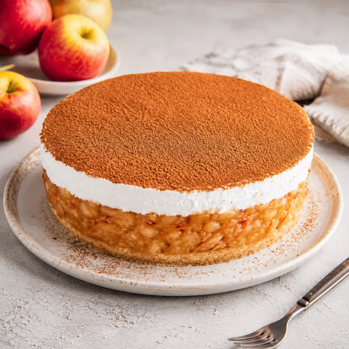 Vegane schwedische Apfeltorte