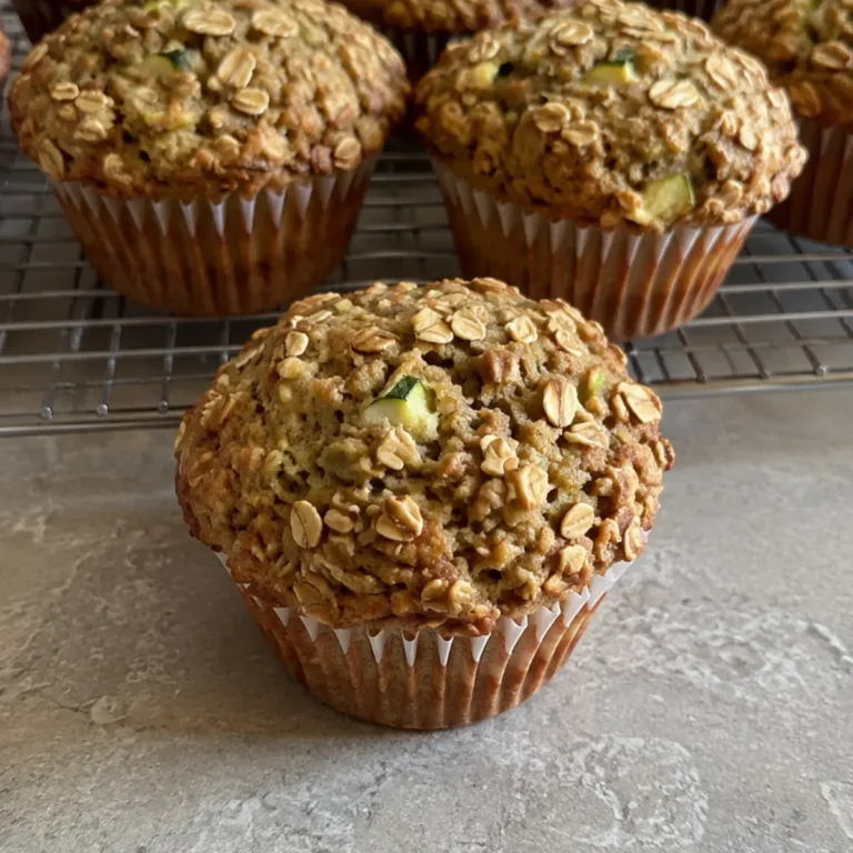 Zucchini Banana Oatmeal Muffins