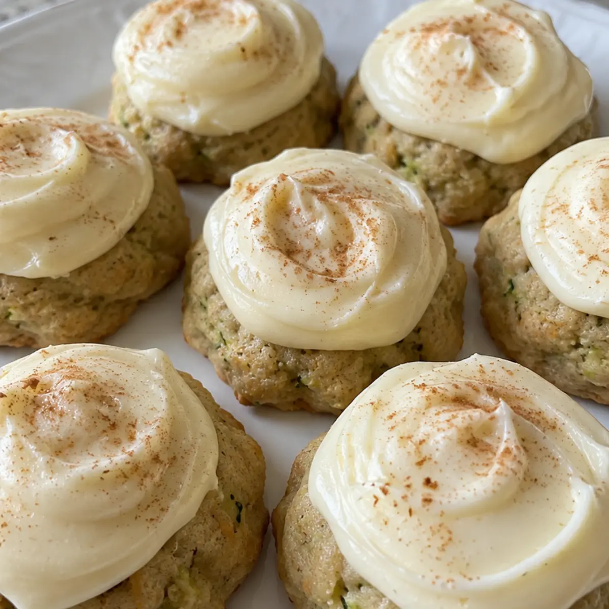 Zucchini Cookies with Cream Cheese Frosting