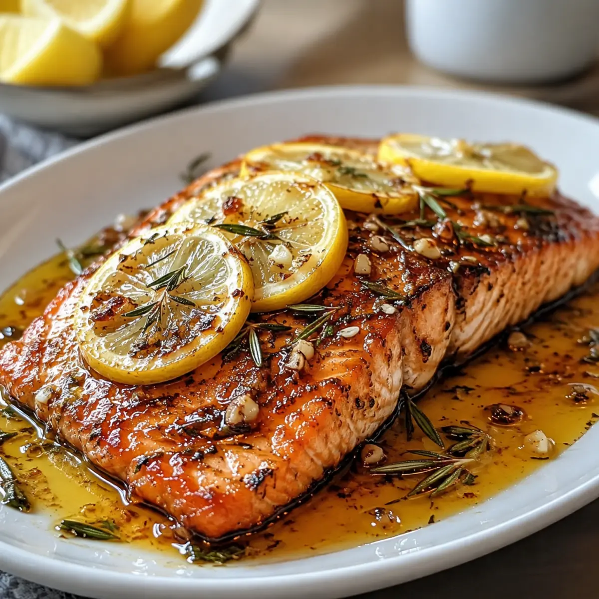 und super saftiges Lachsfilet aus dem Ofen