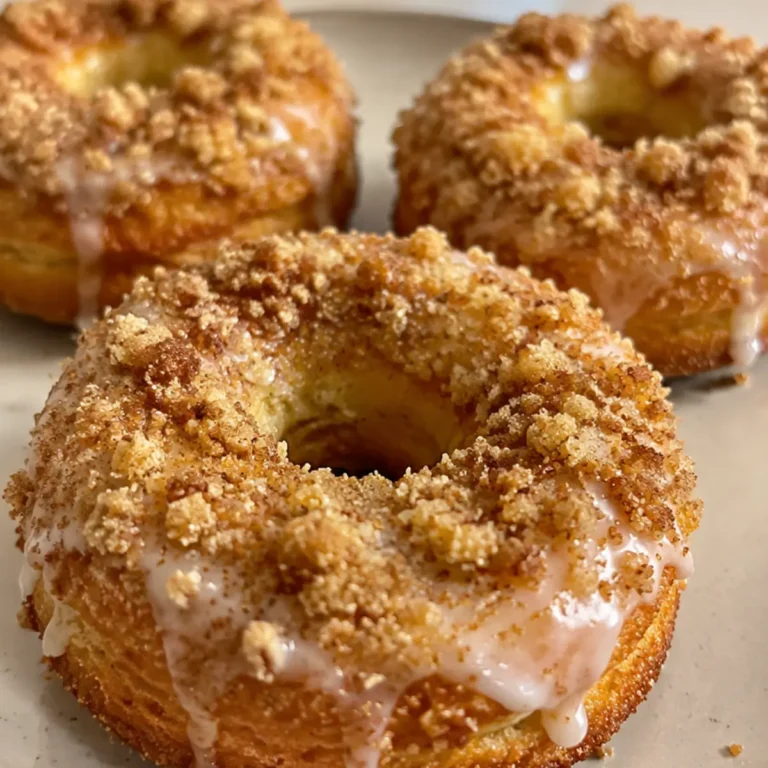 Apple Crumble Baked Donuts