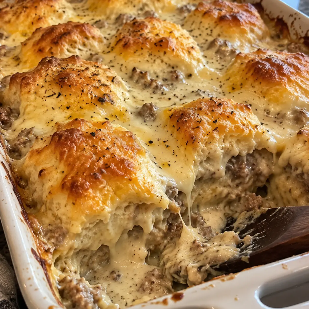 BISCUITS & GRAVY CASSEROLE