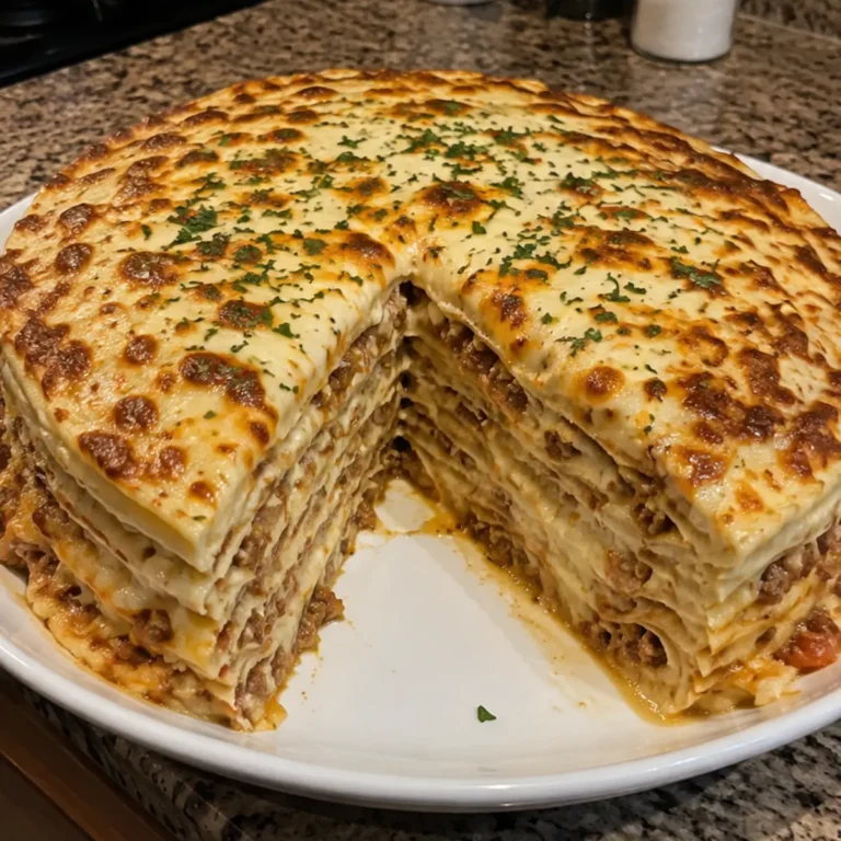 Cheesy Crepe lasagna