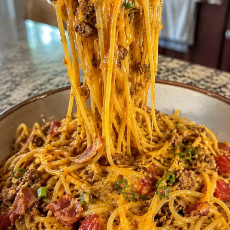 Cheesy Taco Spaghetti