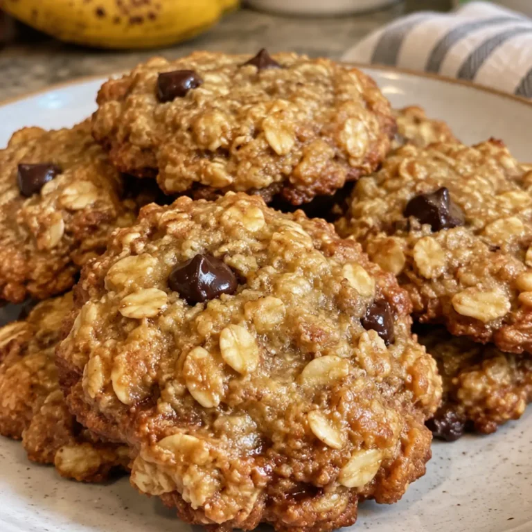 Healthy Banana Oat Cookies