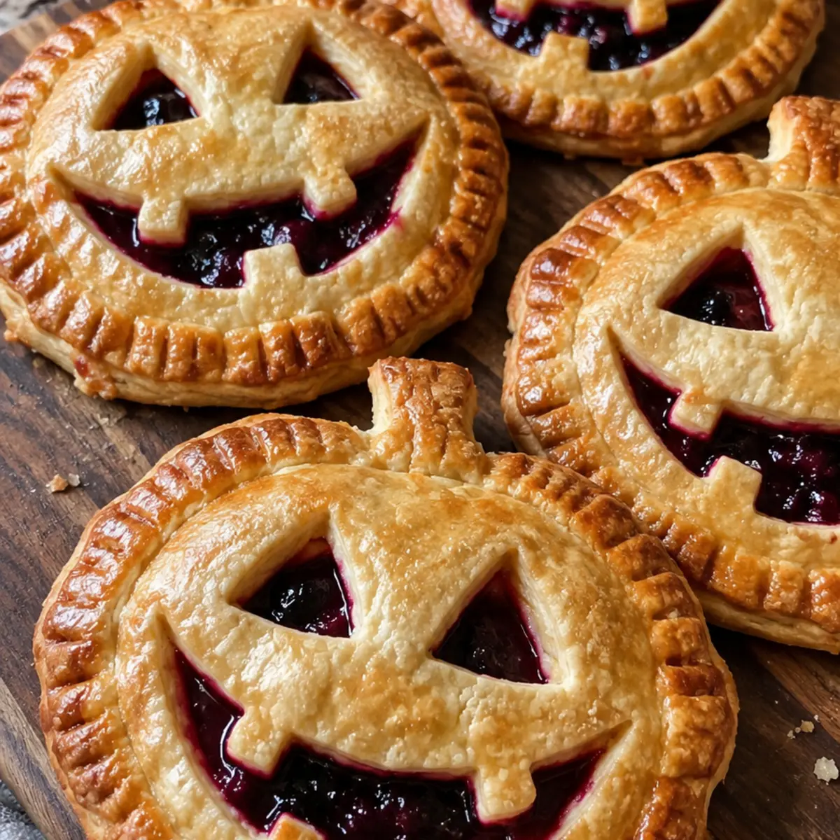 Jack-O-Lantern Hand Pies
