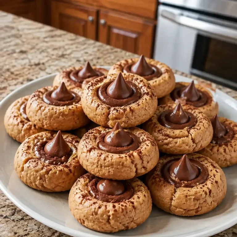 No-Bake Peanut Butter Chocolate Cool Whip Kiss Cookies