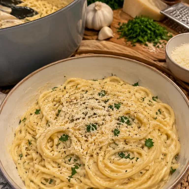 One Pot Creamy Garlic Pasta