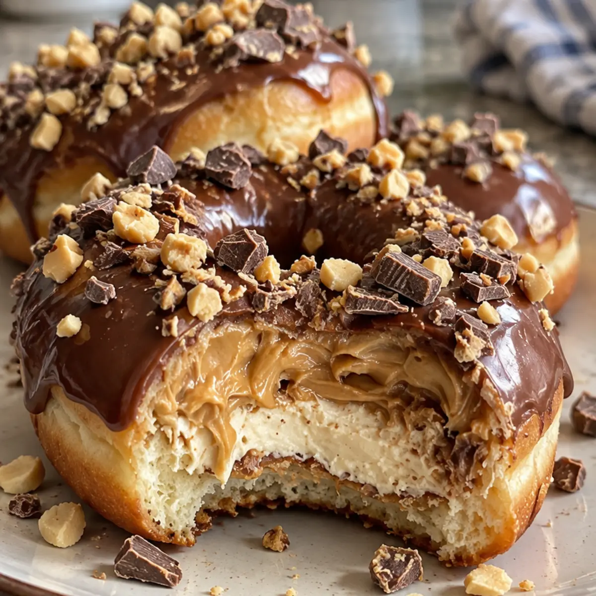 Peanut Butter Cheesecake Donut