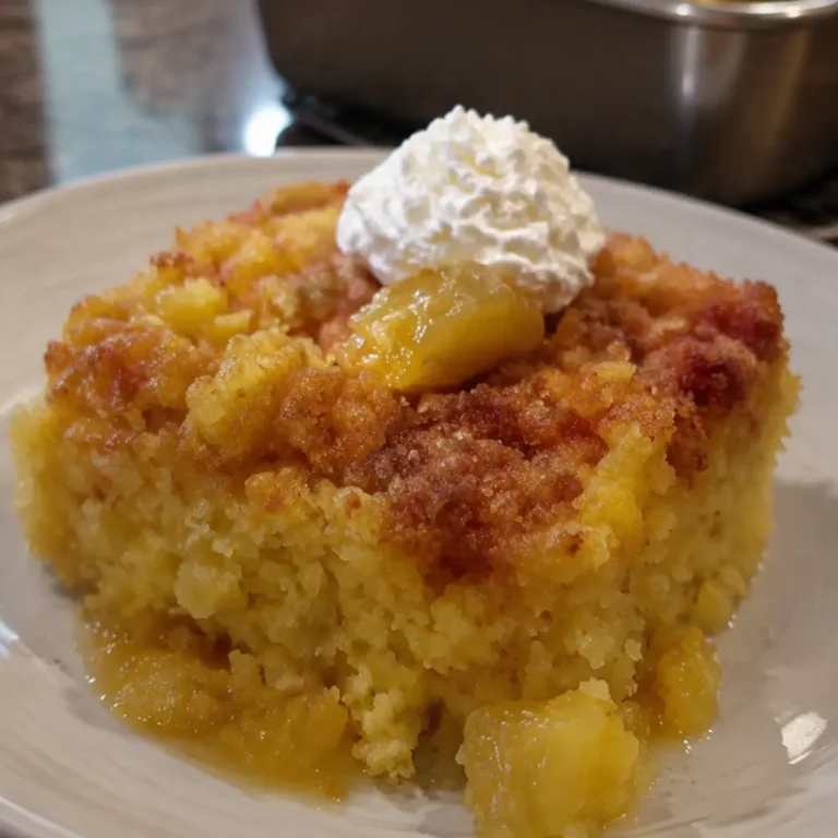 Pineapple Butter Dump Cake
