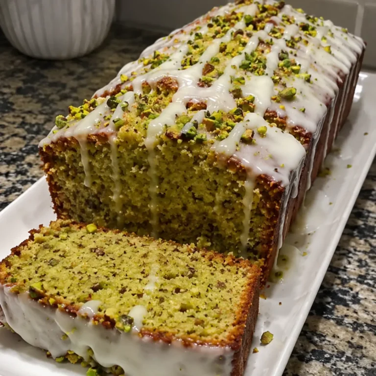 Pistachio Lemon Cake Loaf