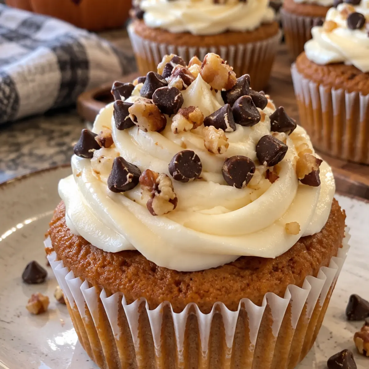 Pumpkin Chip Cupcakes