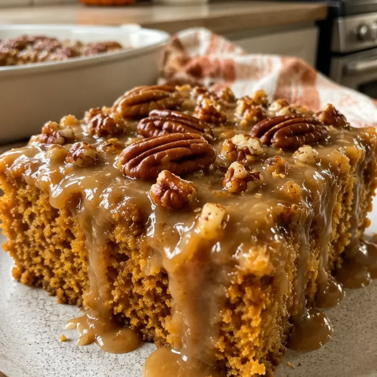 Pumpkin Pecan Caramel Cake