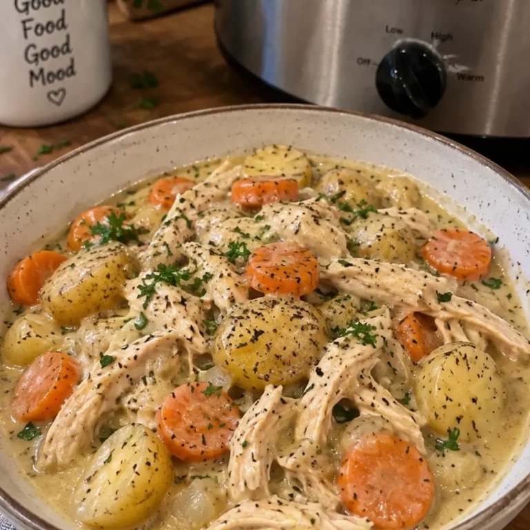Slow Cooker Creamy Chicken and Potatoes
