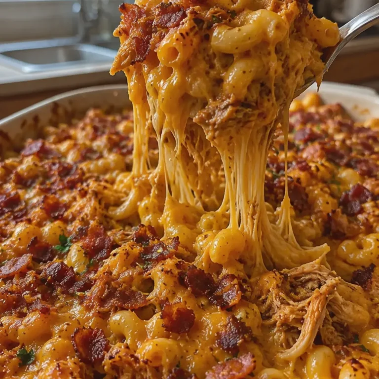 Slow Cooker Smoky BBQ Chicken Mac and Cheese