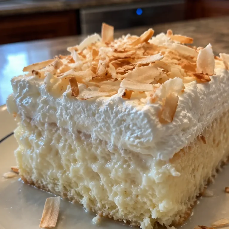 Southern Creamy Coconut Poke Cake