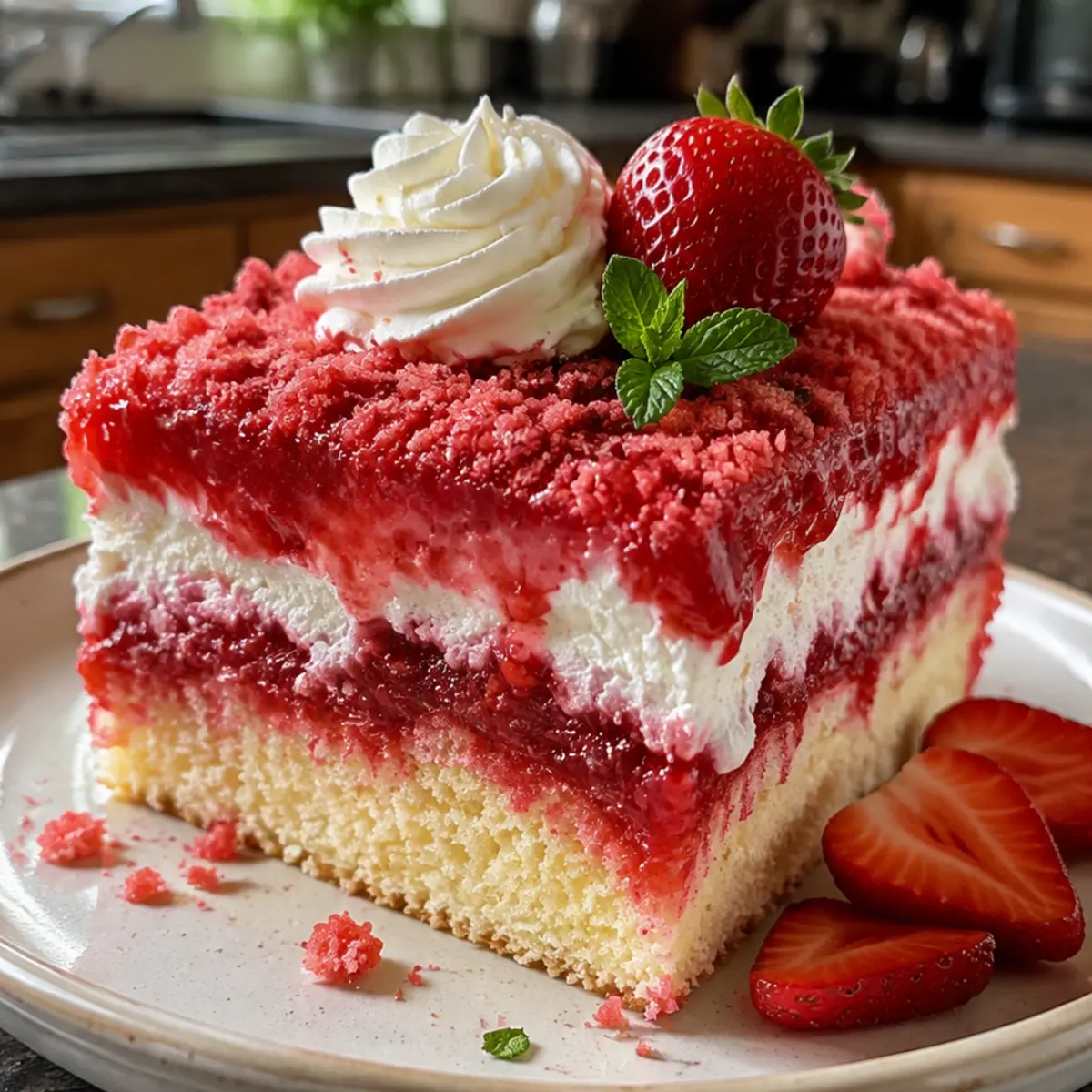 Strawberry Angel Cake