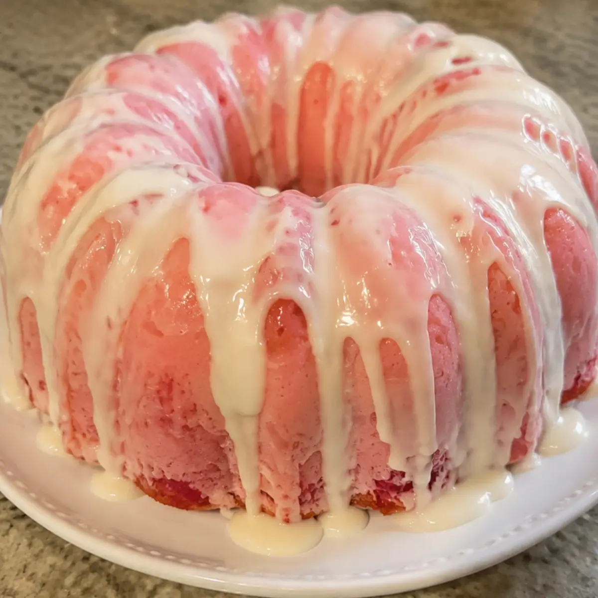 Strawberry Cream Cheese Pound Cake