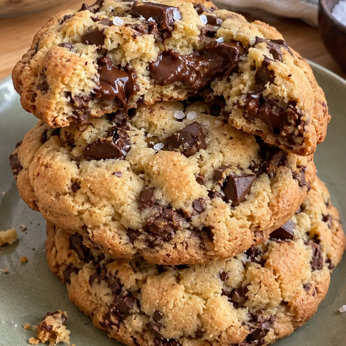 Thick Bakery-Style Chocolate Chip Cookies